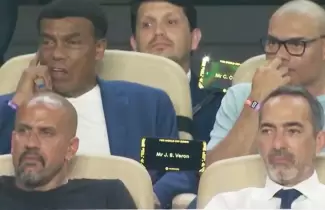 Juan Sebasti�n Ver�n en el palco de Colombia vs Portugal