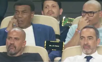 Juan Sebasti�n Ver�n en el palco de Colombia vs Portugal