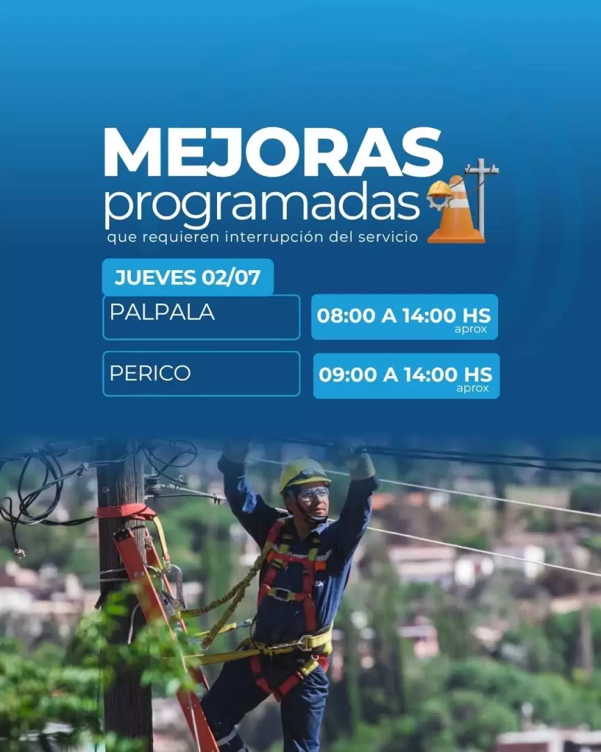 cortes ejesa palpalá y perico