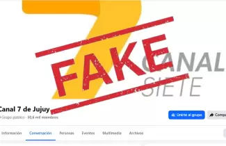 grupo falso que lleva el nombre de Canal 7 de Jujuy