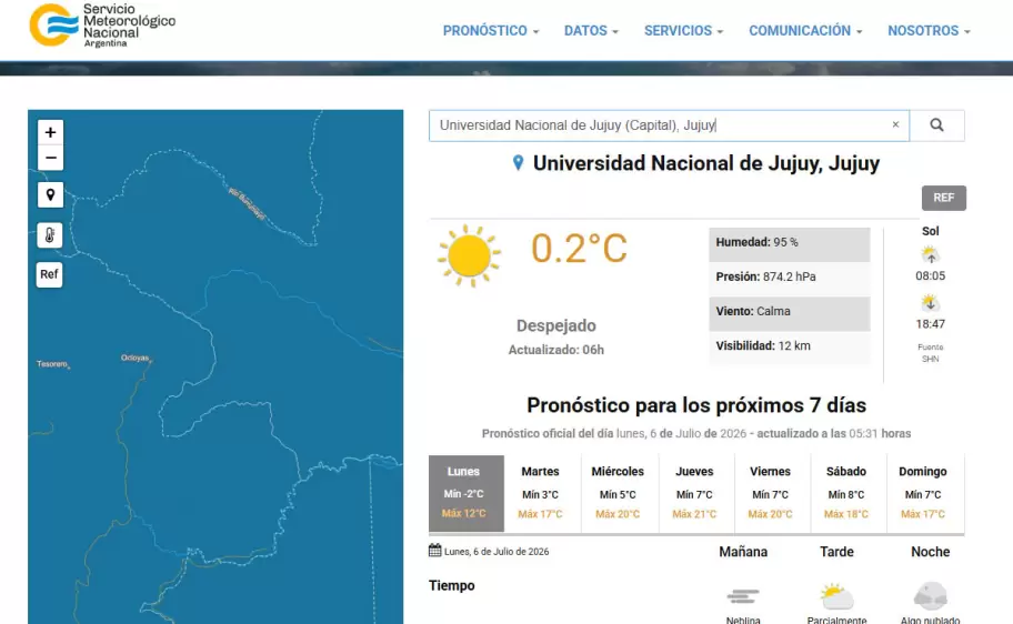temperatura unju