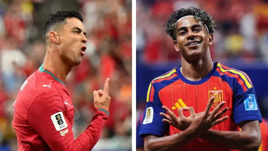 Portugal vs España y el duelo generacional entre Cristiano Ronaldo y Lamine Yamal