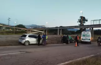 choque en la zona sur de la ciudad
