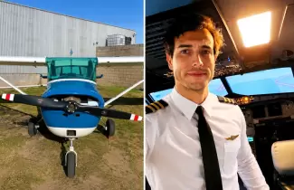 Instructor de vuelo cay� del avi�n durante una clase