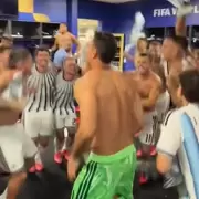 "Estamos re locos": el euf�rico festejo de la Selecci�n Argentina tras la clasificaci�n a cuartos de final