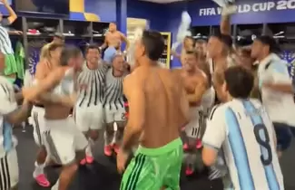 festejo jugadores a cuartos argentina