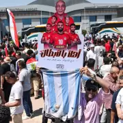Recibimiento selecci�n de Egipto