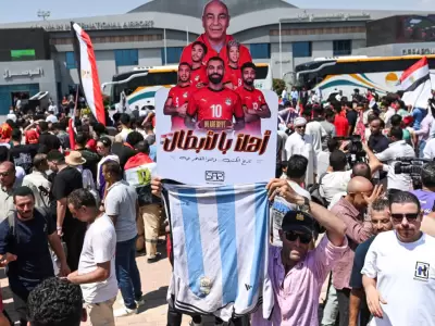 Recibimiento selecci�n de Egipto