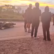 Una motociclista result� herida tras un fuerte choque con un cami�n sobre Ruta 34