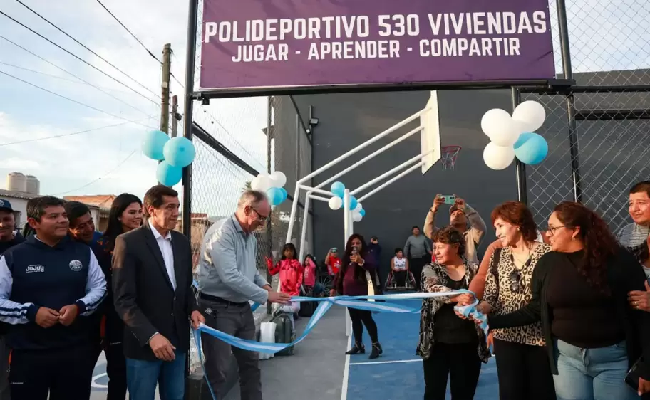 primer polideportivo inclusivo de la capital en el barrio San Pedrito