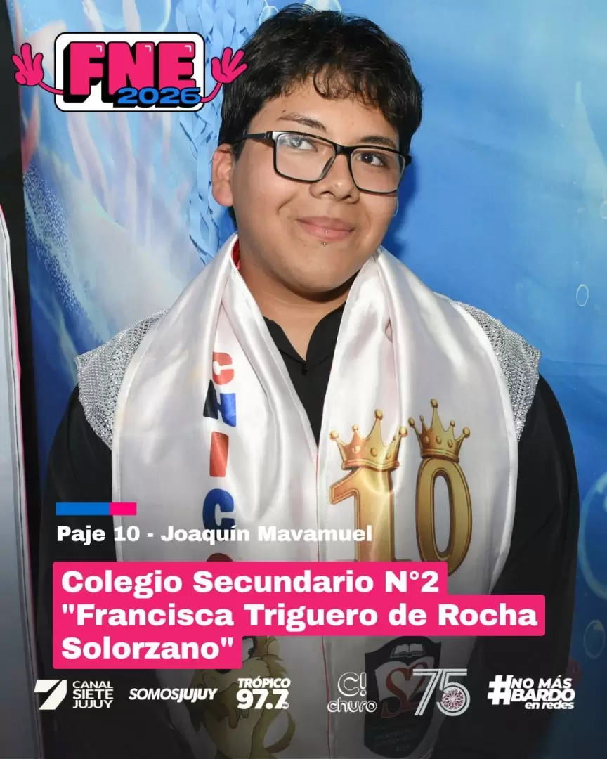 �&Yuml;'' ariadna martinez es la representante 2026 del colegio secundario n� 2 francisca triguero de