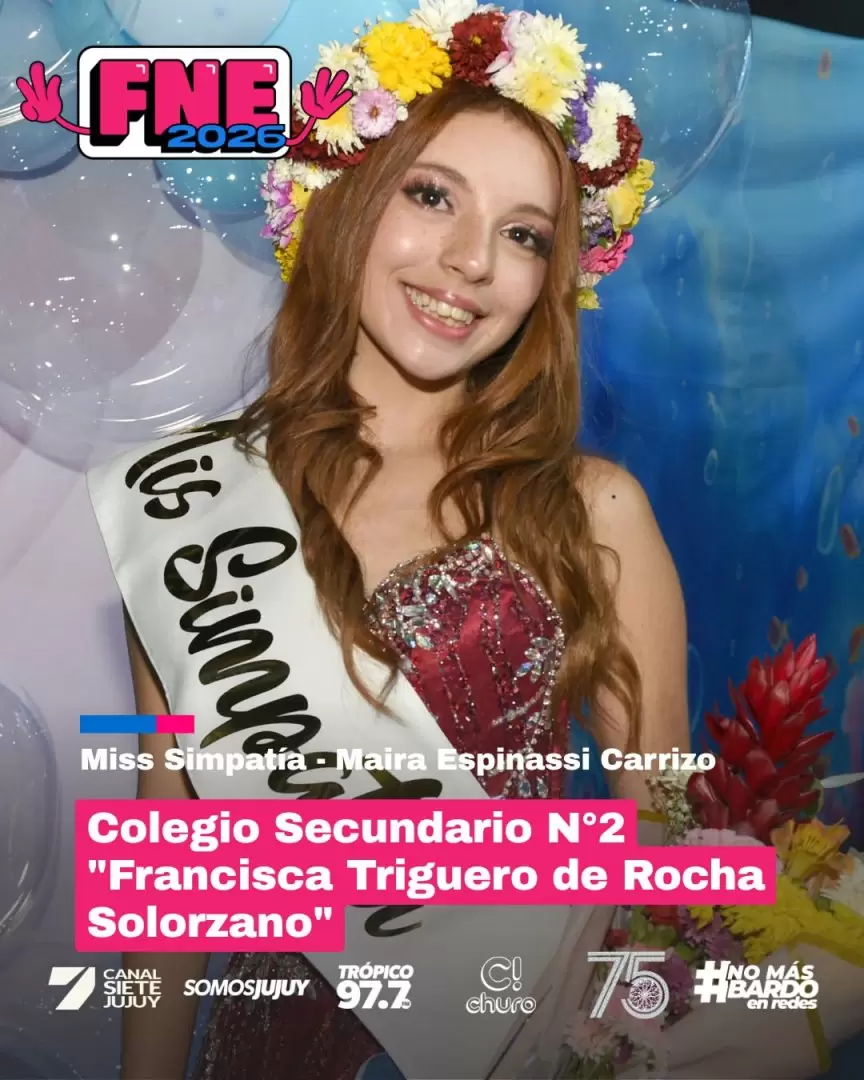 �&Yuml;'' ariadna martinez es la representante 2026 del colegio secundario n� 2 francisca triguero de
