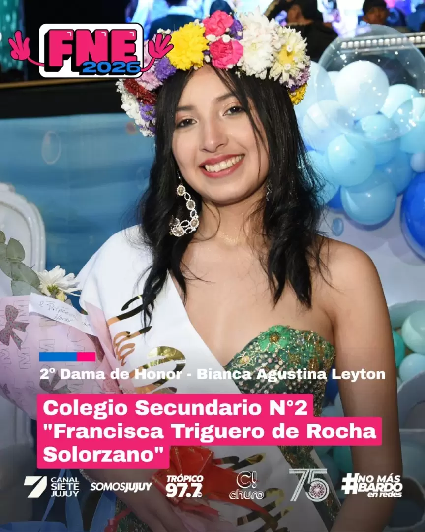 �&Yuml;'' ariadna martinez es la representante 2026 del colegio secundario n� 2 francisca triguero de