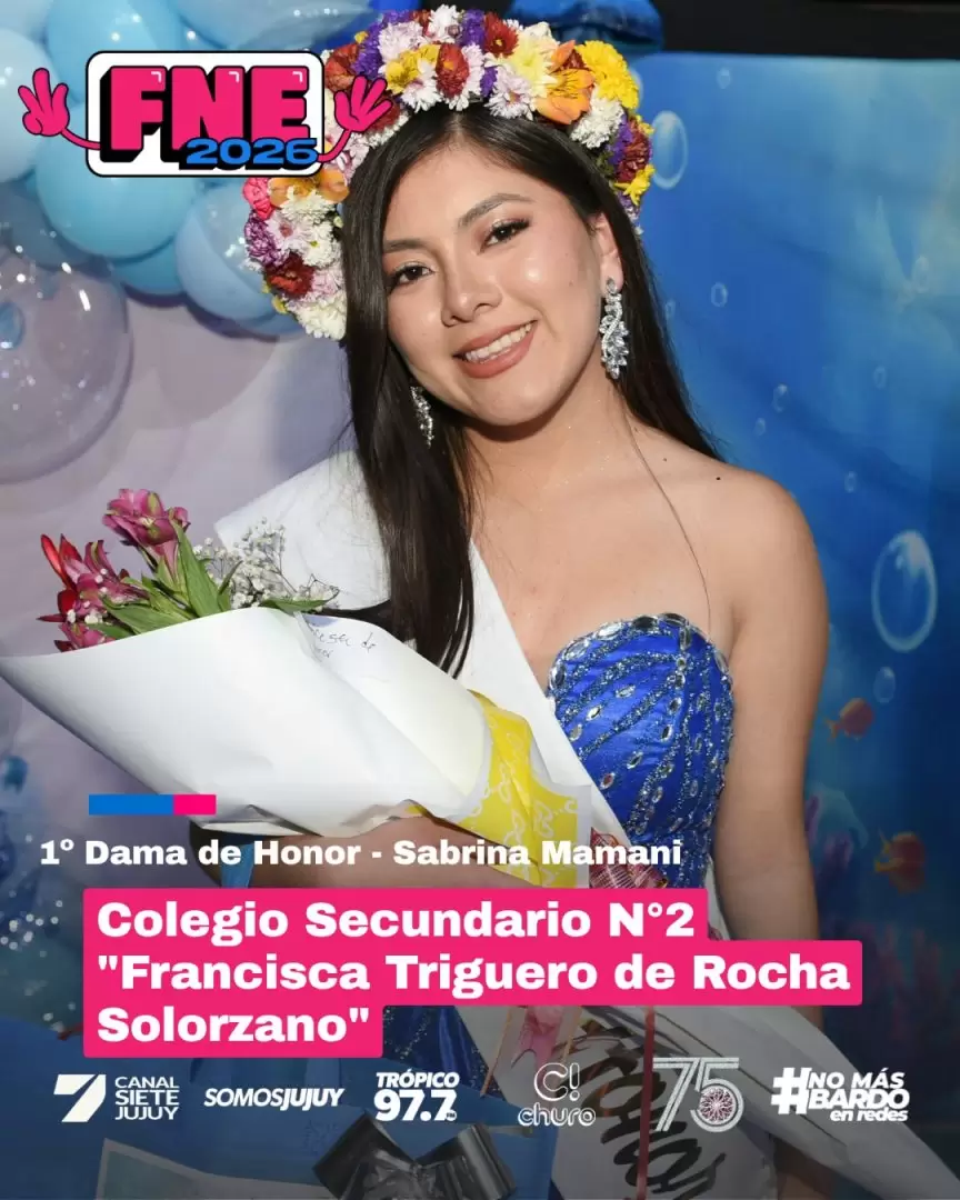 �&Yuml;'' ariadna martinez es la representante 2026 del colegio secundario n� 2 francisca triguero de