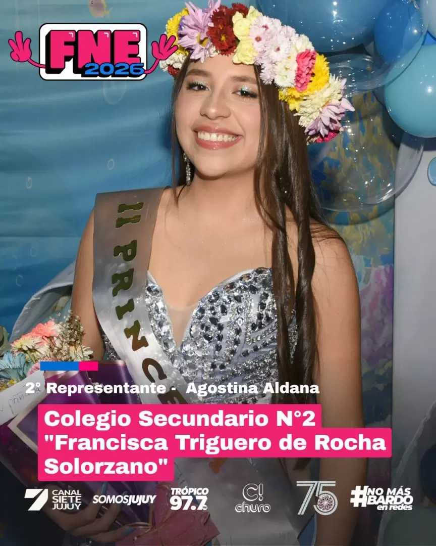 �&Yuml;'' ariadna martinez es la representante 2026 del colegio secundario n� 2 francisca triguero de