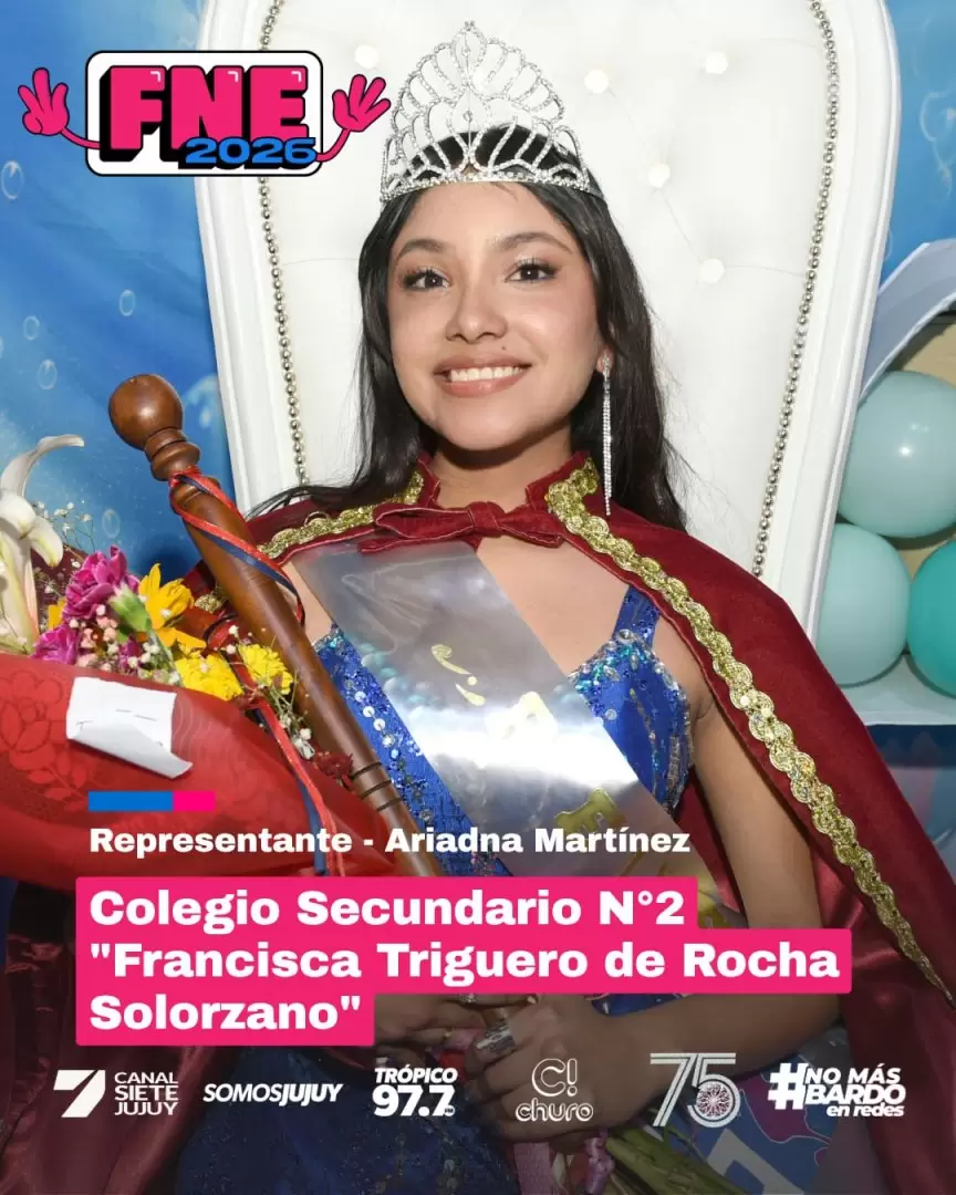 �&Yuml;'' ariadna martinez es la representante 2026 del colegio secundario n� 2 francisca triguero de