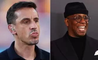 ian wright y gary neville