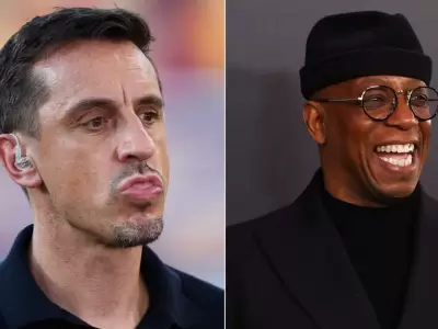 ian wright y gary neville