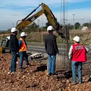 Avanza la construcci�n del nuevo puente sobre la Ruta Nacional N� 66