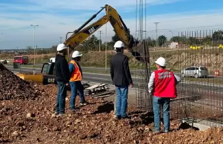Avanza la construcci�n del nuevo puente sobre la Ruta Nacional N� 66
