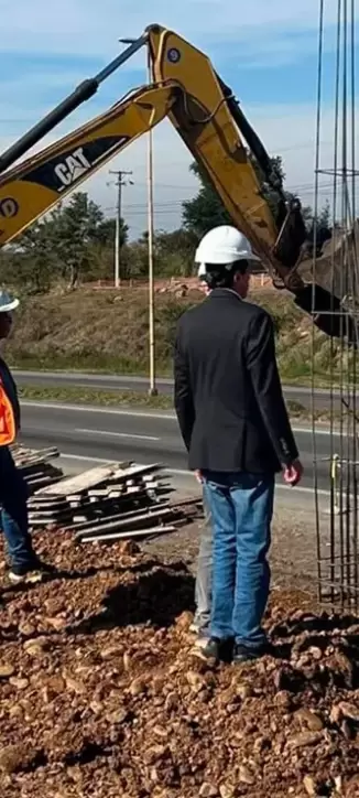 Avanza la construcci�n del nuevo puente sobre la Ruta Nacional N� 66