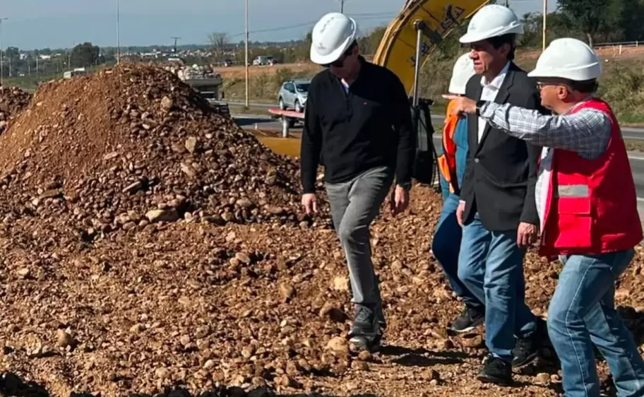 Avanza la construcci�n del nuevo puente sobre la Ruta Nacional N� 66
