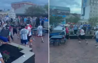 Incidentes en el banderazo de Atlanta