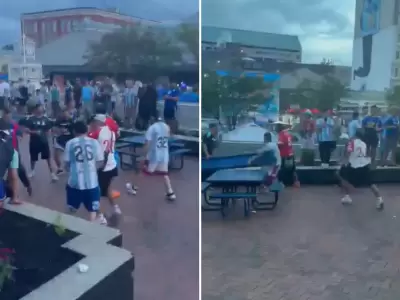 Incidentes en el banderazo de Atlanta
