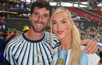 La novia inglesa de Marcos Senesi revel� a qui�n alentar� hoy: "Estoy s�per orgullosa de mi pa�s"