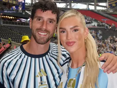 La novia inglesa de Marcos Senesi revel� a qui�n alentar� hoy: "Estoy s�per orgullosa de mi pa�s"