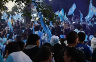 festejos argentina semifinal plaza belgrano