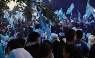 festejos argentina semifinal plaza belgrano