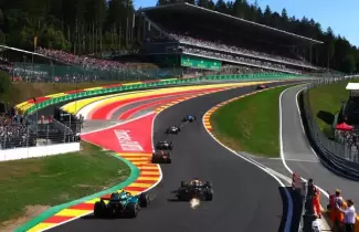 Eau Rouge en el m�tico circuito de Spa en B�lgica