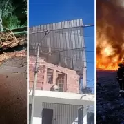 Temporal en Jujuy: el viento zonda dejó caída de postes, voladura de techos e incendios
