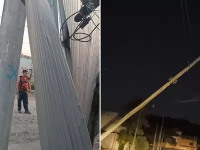 Trabajos de Ejesa para normalizar el servicio ante la contingencia del viento Zonda