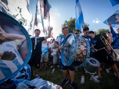 banderazo argentino en Estados Unidos