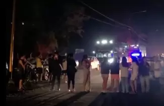 Corte de Ruta en Barrio Norte por cortes de luz