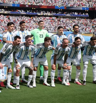 Selecci�n Argentina en la final