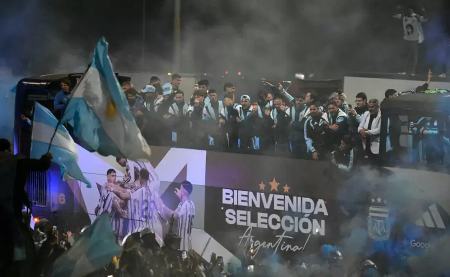 recibimiento seleccion argentina ezeiza