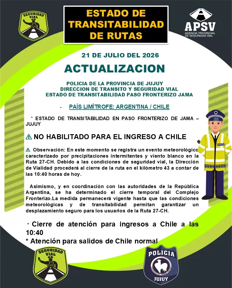 Comunicado de Seguridad Vial