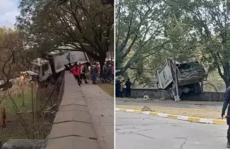 cami�n recolector suspendido