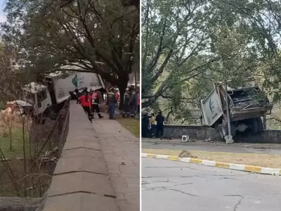 cami�n recolector suspendido