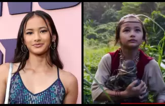 Kaylee Hottle, la peque�a sordomuda, fue una de las protagonistas de "Godzilla vs Kong"