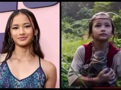 Kaylee Hottle, la peque�a sordomuda, fue una de las protagonistas de "Godzilla vs Kong"