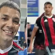 Facundo Medina, en un picadito en su barrio y con la camiseta de River: "No crean boludeces, es un grupo unido"