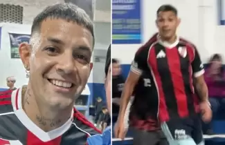 Facundo Medina con la camiseta de River