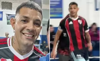 Facundo Medina con la camiseta de River