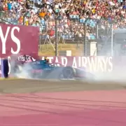 Franco Colapinto protagoniz� un accidente en la segunda pr�ctica del Gran Premio de Hungr�a