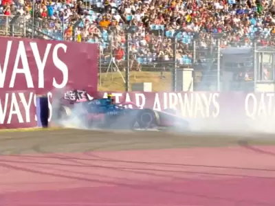 Franco Colapinto protagoniz� un accidente en la segunda pr�ctica del Gran Premio de Hungr�a