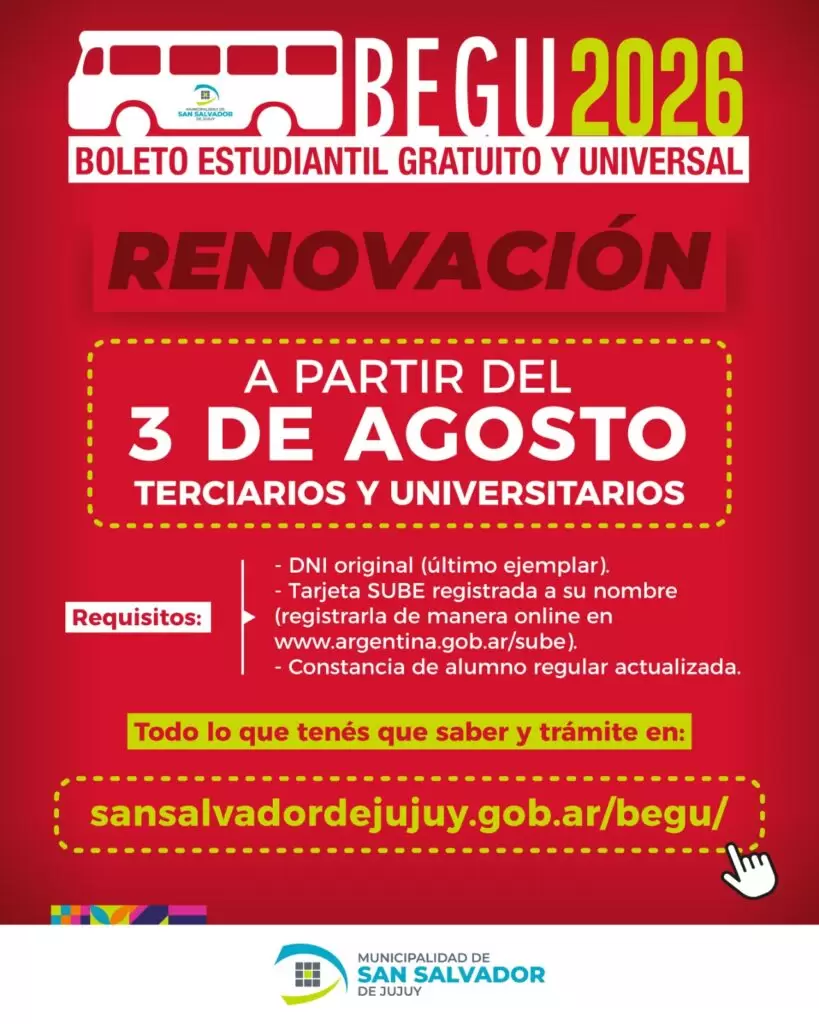 requisitos begu 2026